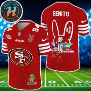 NFL San Francisco 49ers x Bad Bunny Benito 94 Super Bowl LX Gift For Fan Football Jersey