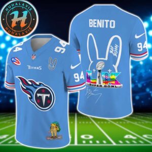 NFL Tennessee Titans x Bad Bunny Benito 94 Super Bowl LX Gift For Fan Football Jersey